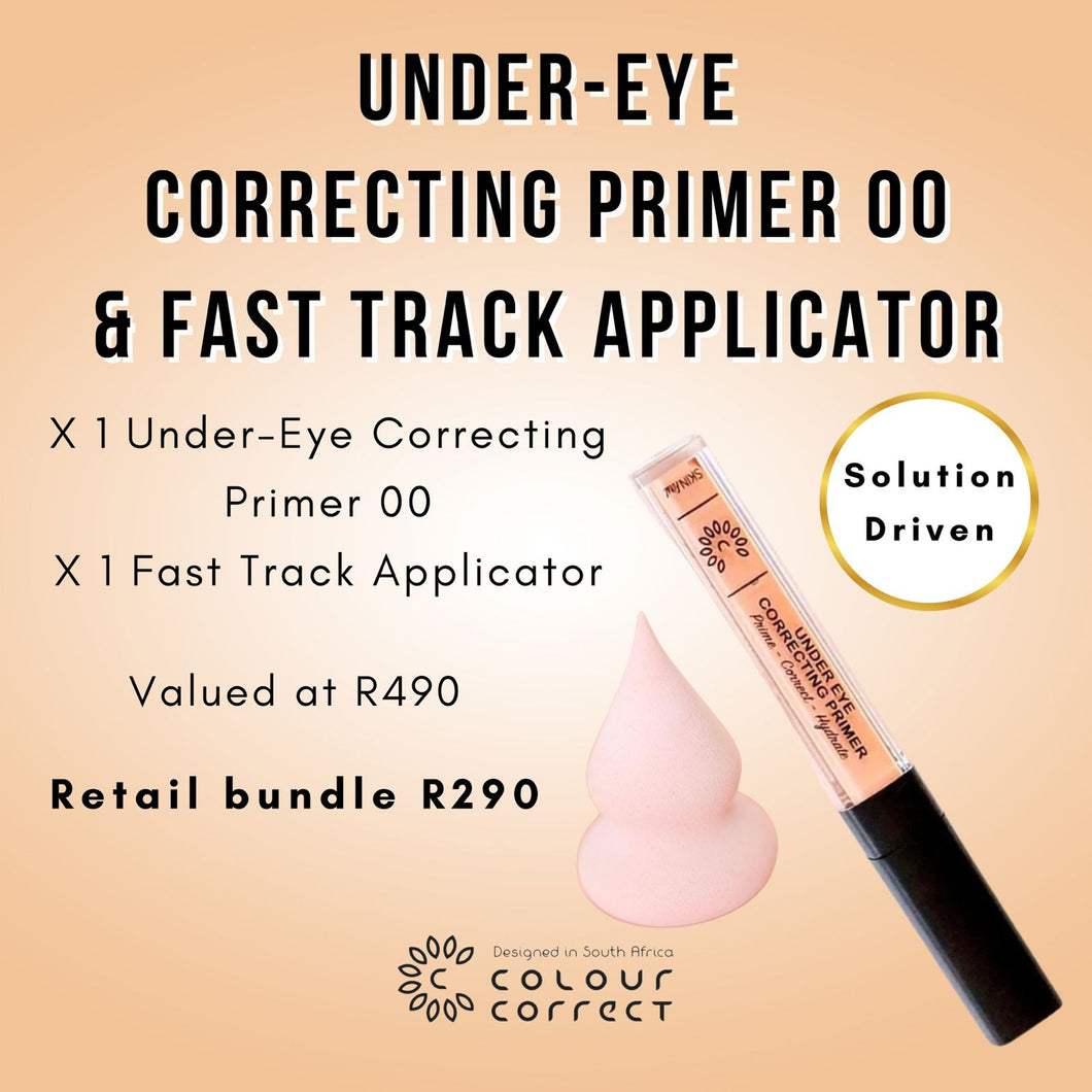 Gift Bundle - (New) Under Eye Correcting Primer 00 and Fast track applicator sponge